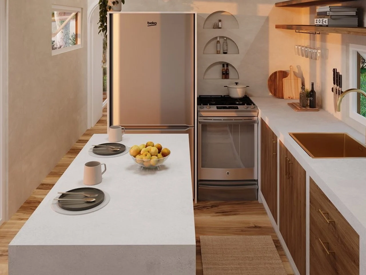 cuisine petite maison 29m2 Torakina Über Tiny Homes