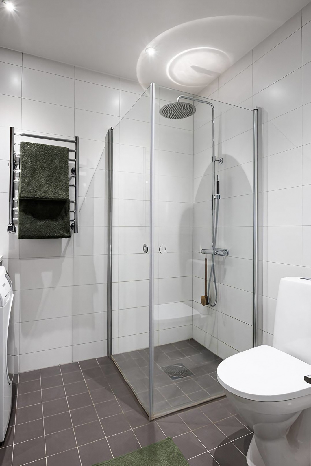 salle de bain décoration contemporaine deux-pièces de 46m2