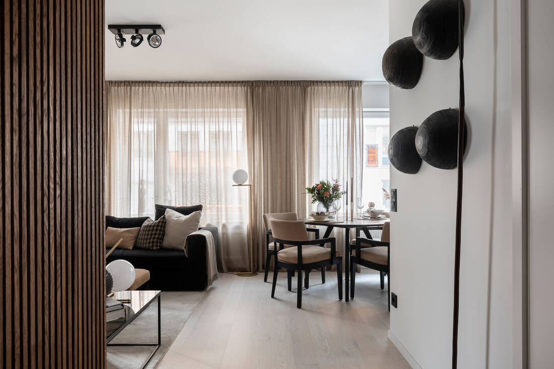 salon décoration contemporaine deux-pièces de 46m2