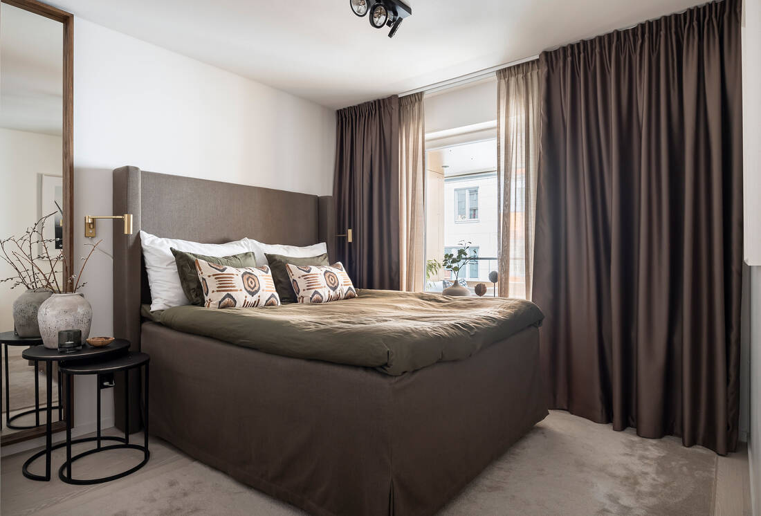 chambre décoration contemporaine deux-pièces de 46m2
