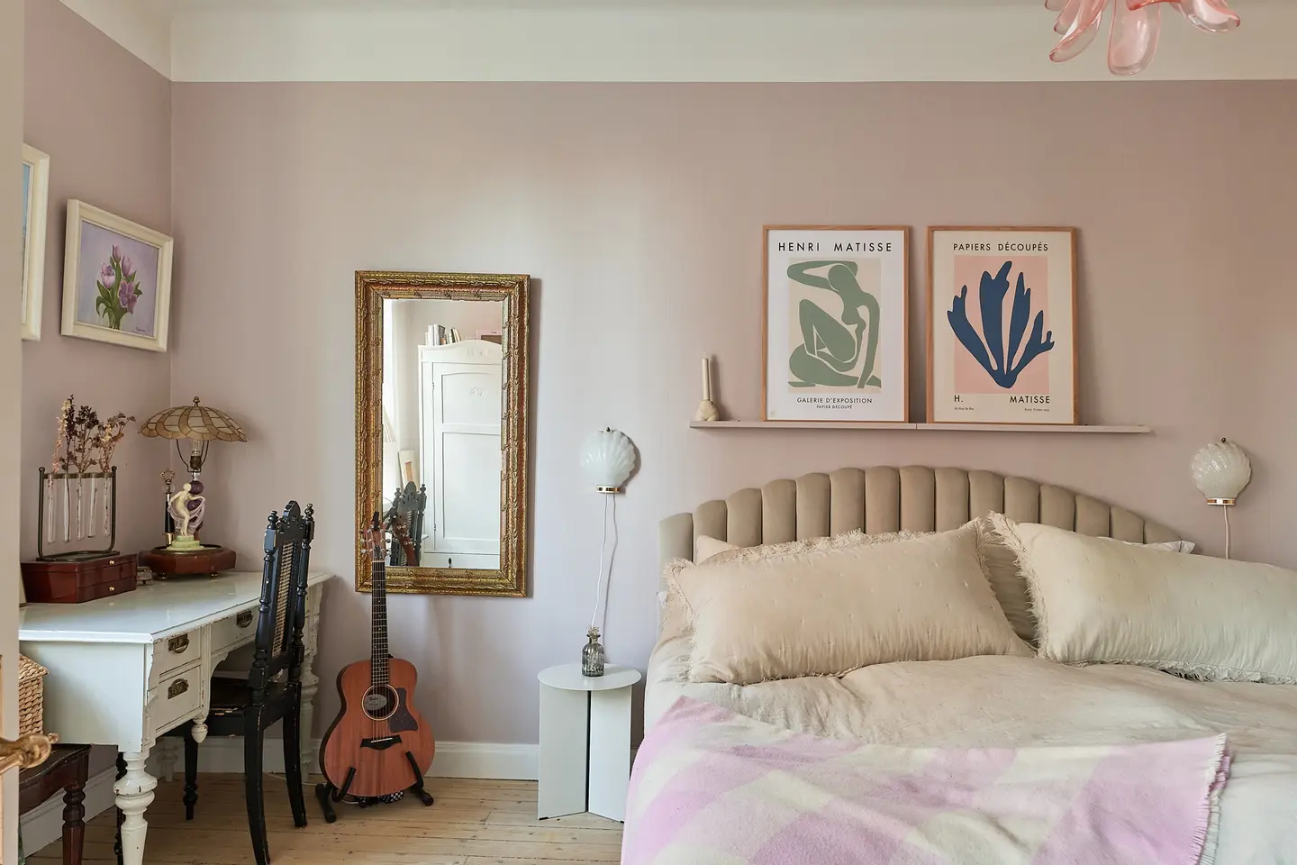 chambre décoration scandinave et vintage
