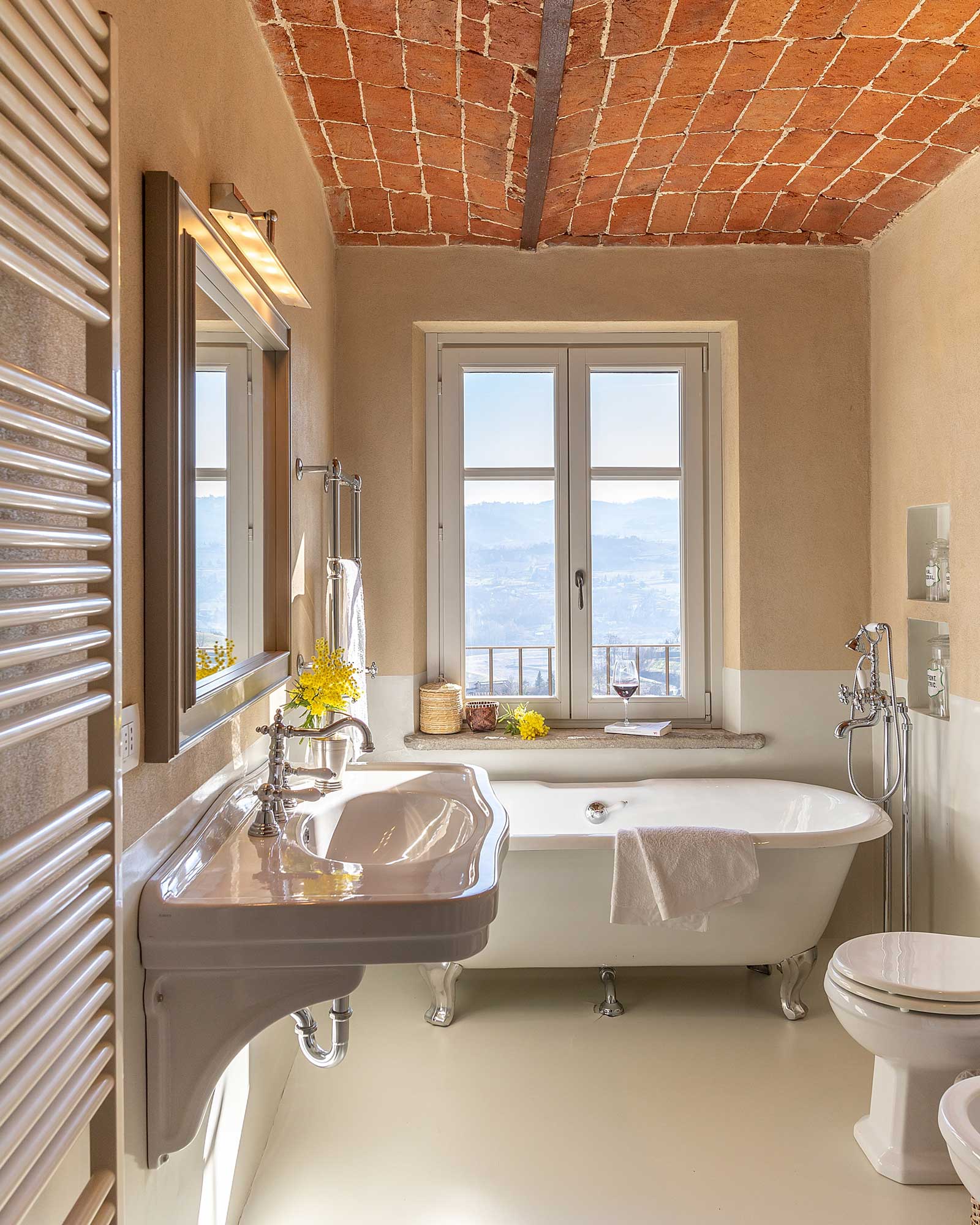 salle de bain plafond à voutains Casa Moscata salle de bain plafond à voutains Casa Moscata