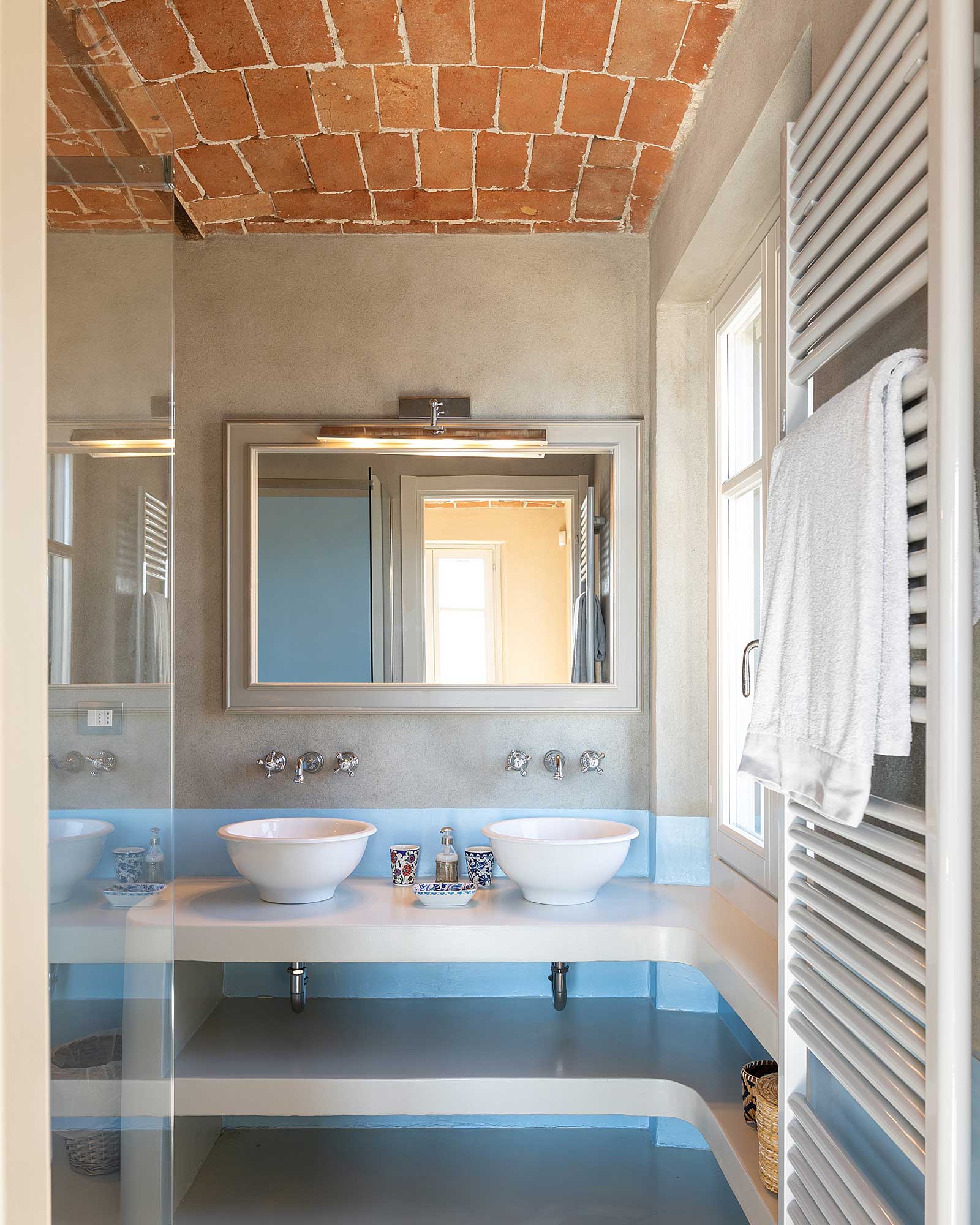salle de bain plafond à voutains Casa Moscata salle de bain plafond à voutains Casa Moscata