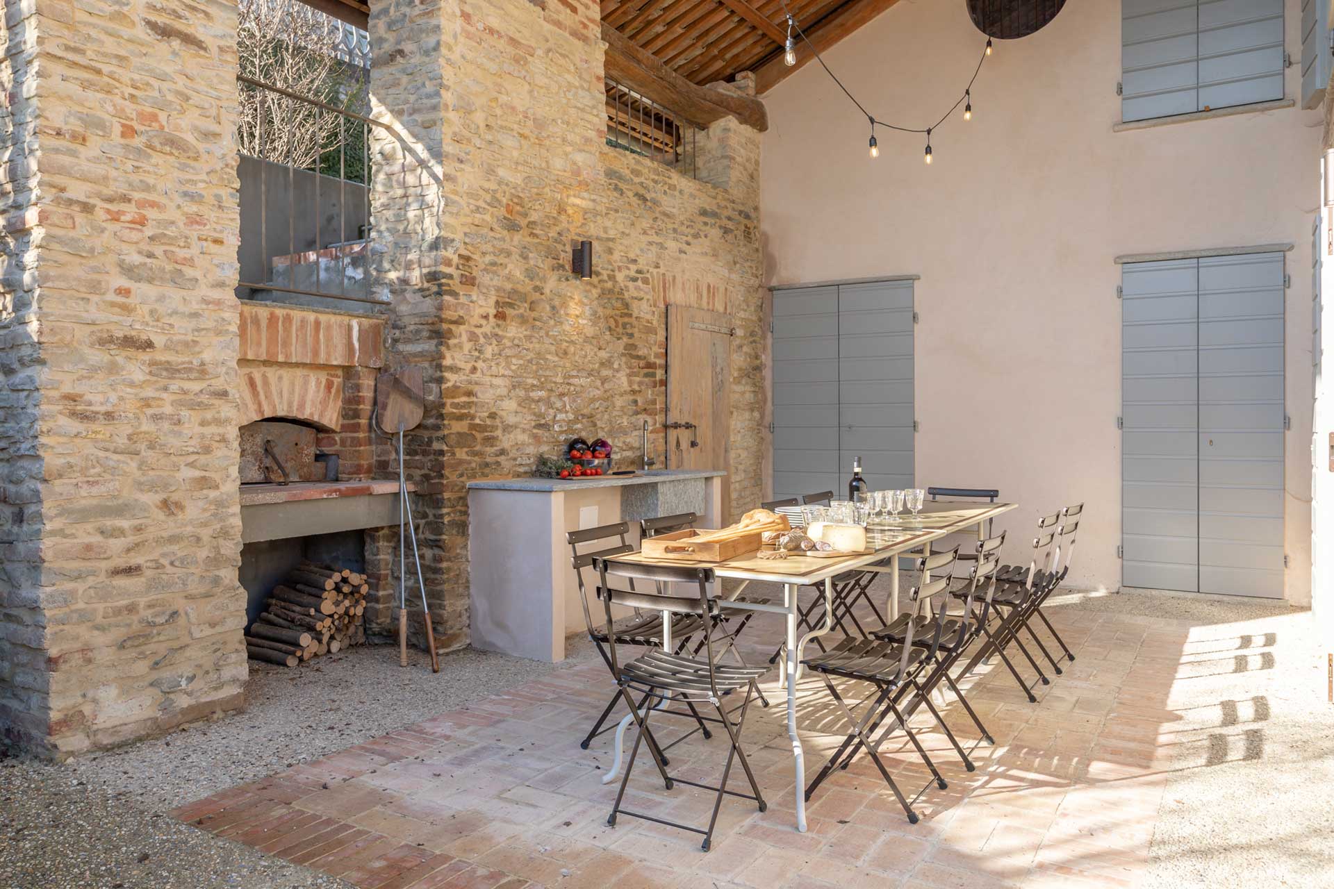 terrasse avec cuisine d terrasse avec cuisine d'été Casa Moscata
