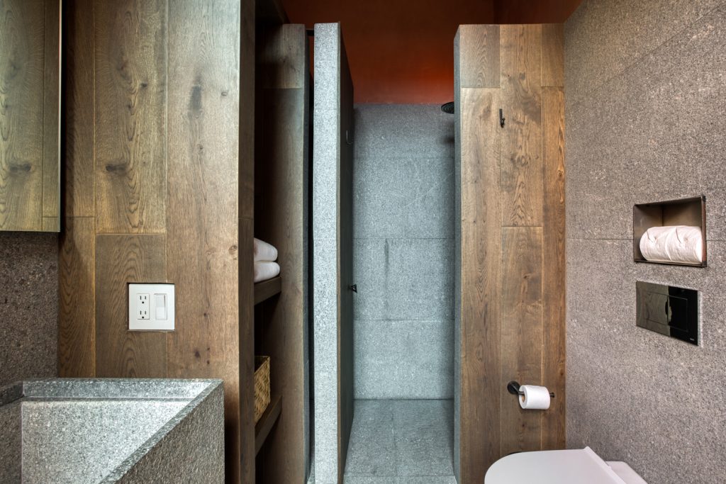 salle de bain pierre grise et bois salle de bain pierre grise et bois