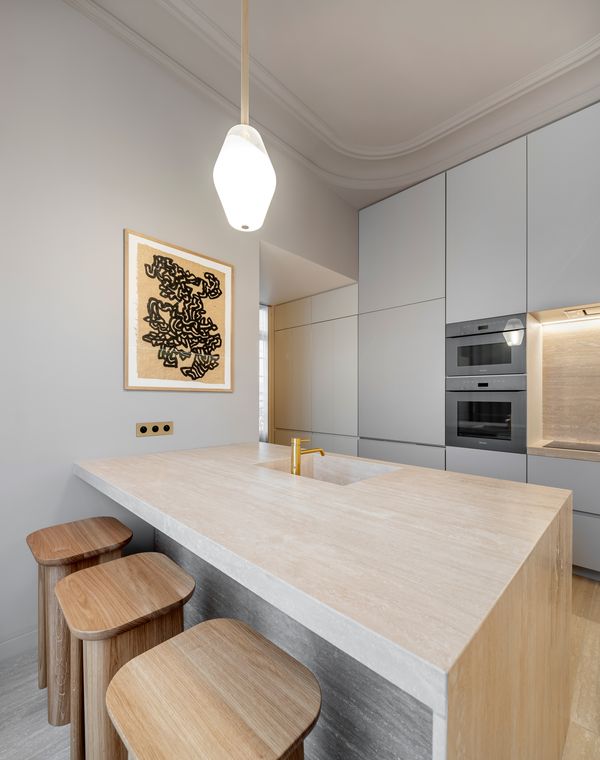 cuisine décoration design duplex haussmannien revisité à Paris cuisine décoration design duplex haussmannien revisité à Paris