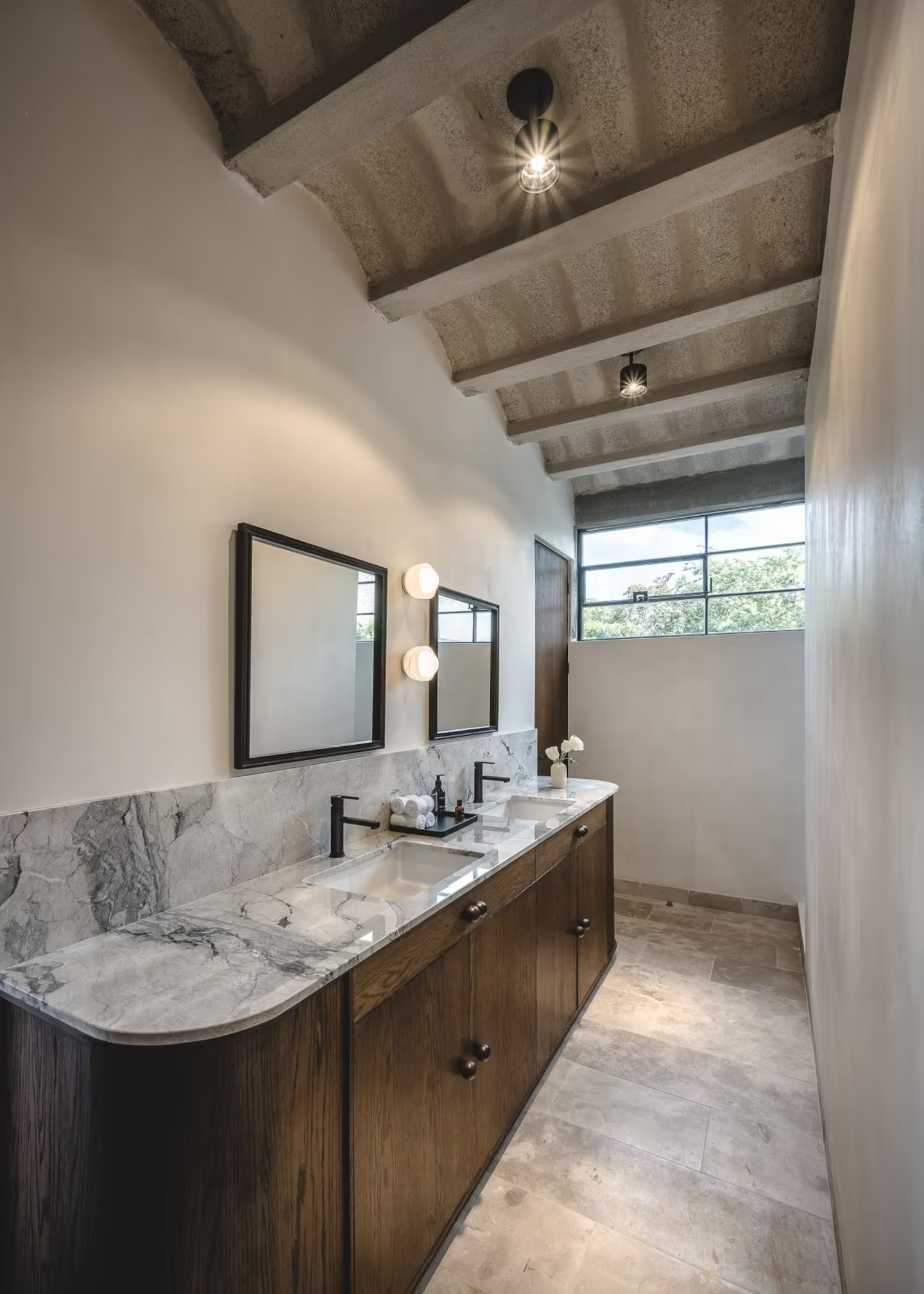 salle de bain décoration naturelle et contemporaine la Pausa Mexique salle de bain décoration naturelle et contemporaine la Pausa Mexique