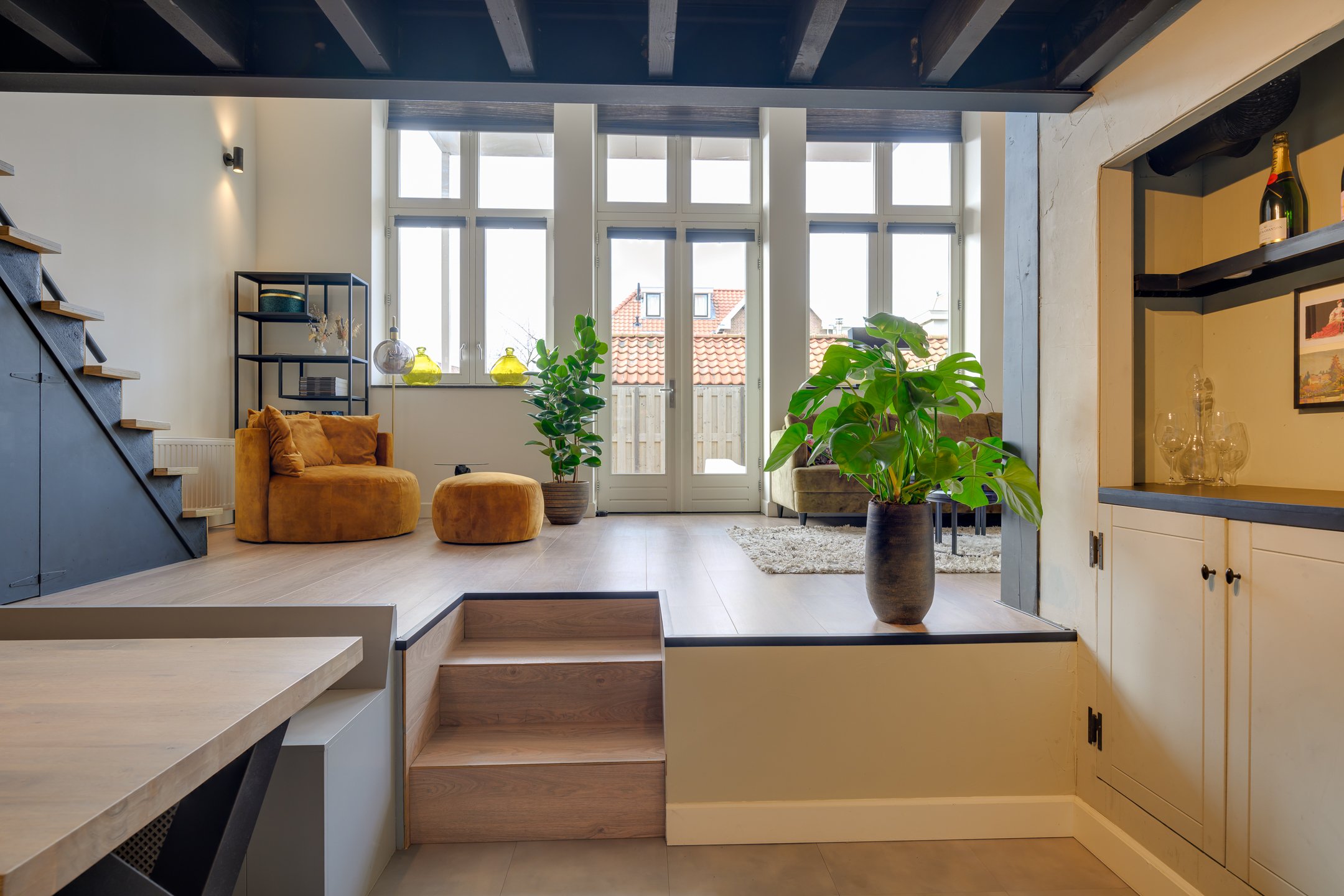 cuisine sous mezzanine duplex 71m2