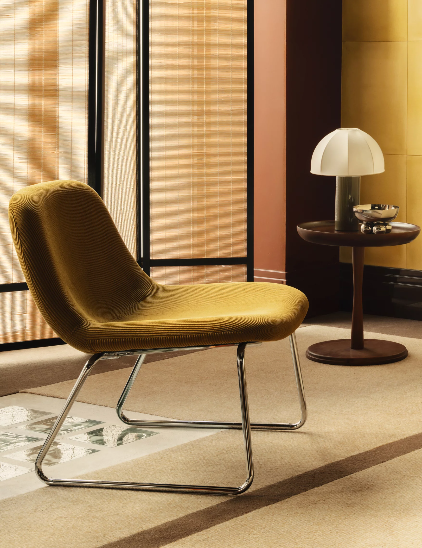 fauteuil velours jaune nouvelle collection monoprix 2025 maison