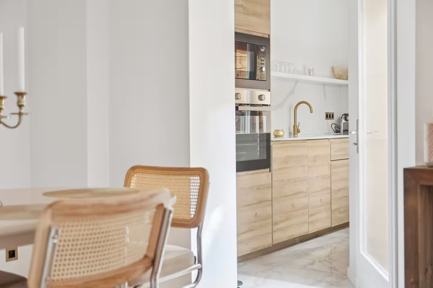 salle à manger et cuisine décoration naturelle