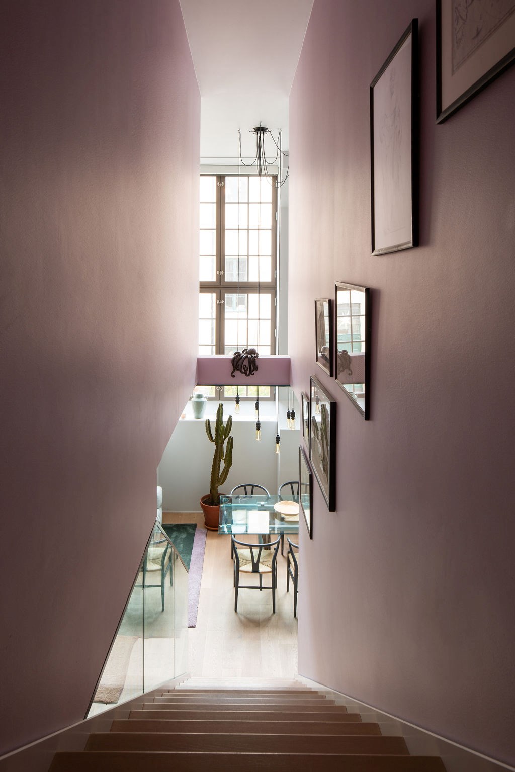 escalier bois duplex 100m2 décoration design