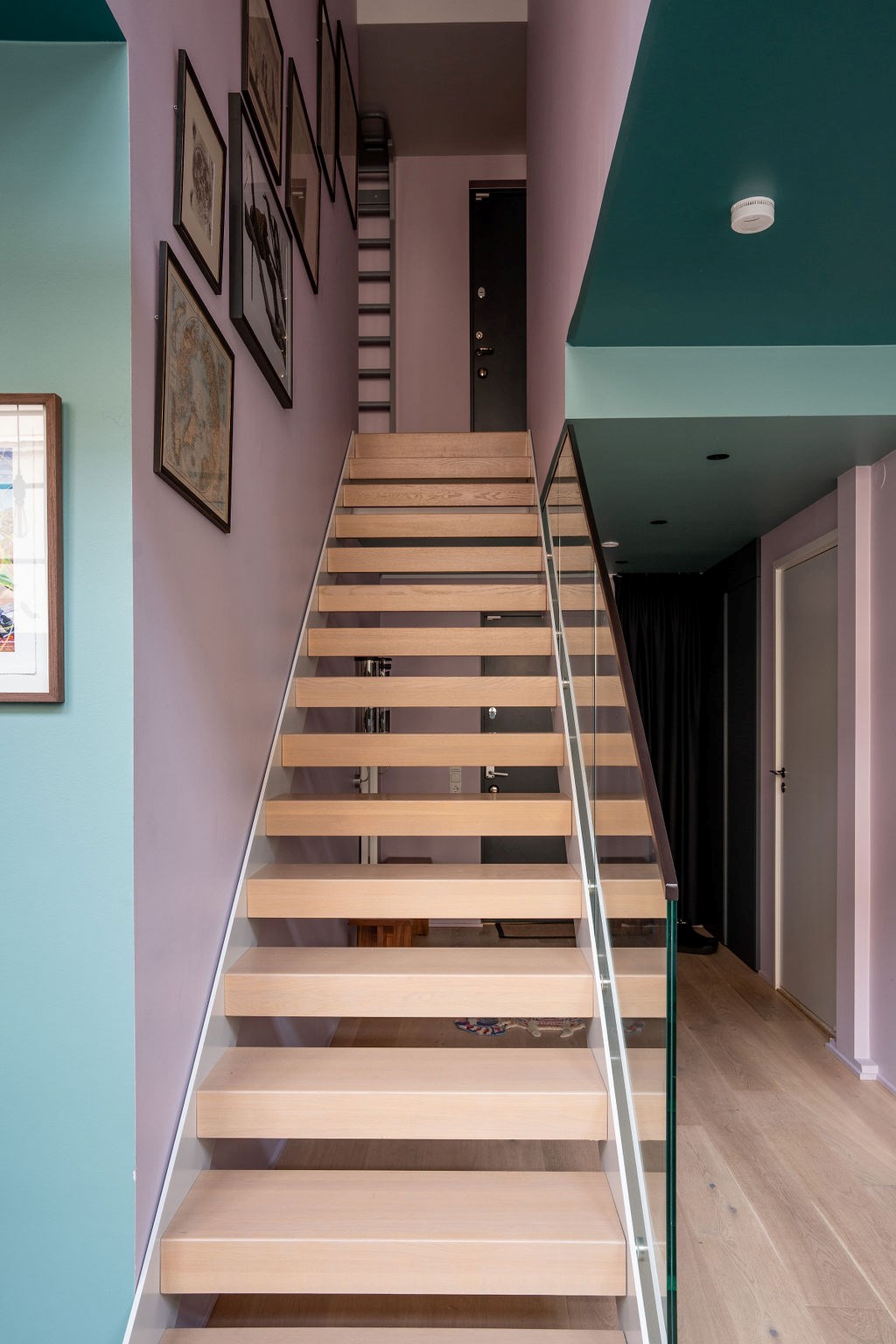 escalier bois duplex 100m2 décoration design