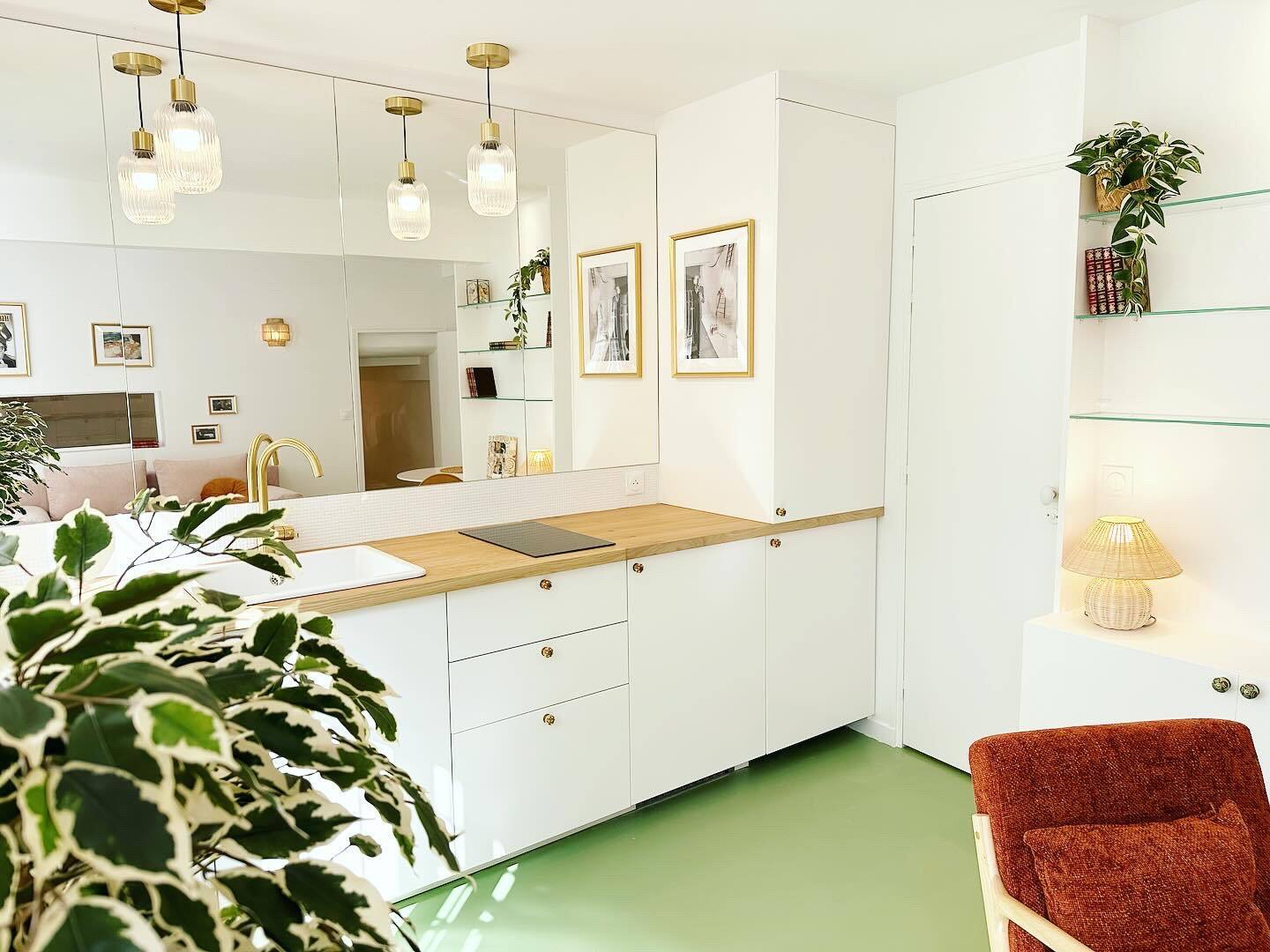 cuisine sol vert