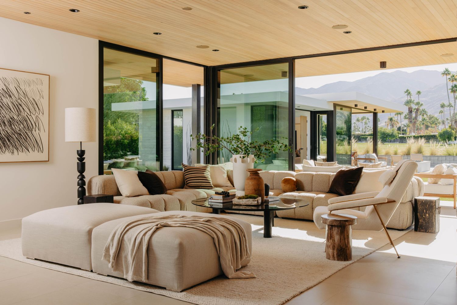 salon maison contemporaine Palm Springs salon maison contemporaine Palm Springs