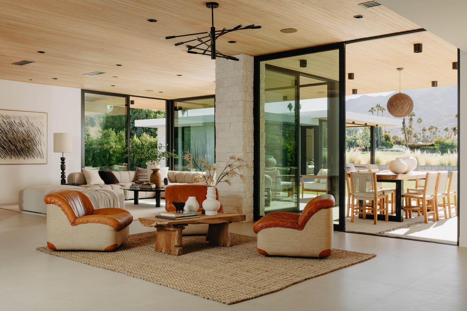 salon maison contemporaine Palm Springs salon maison contemporaine Palm Springs