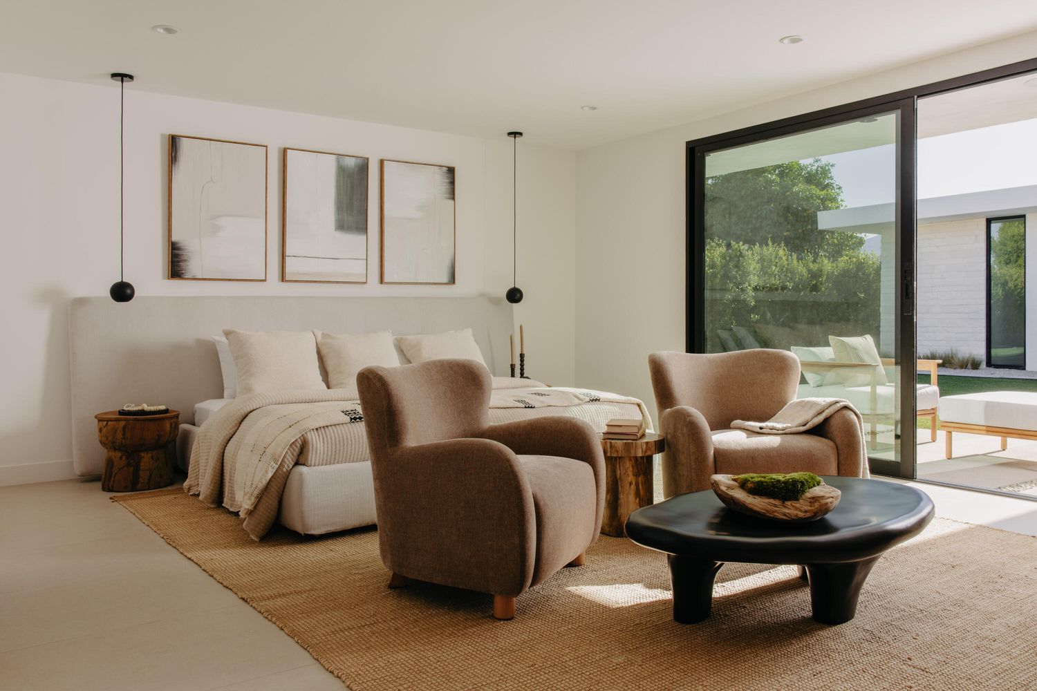 chambre maison contemporaine Palm Springs chambre maison contemporaine Palm Springs