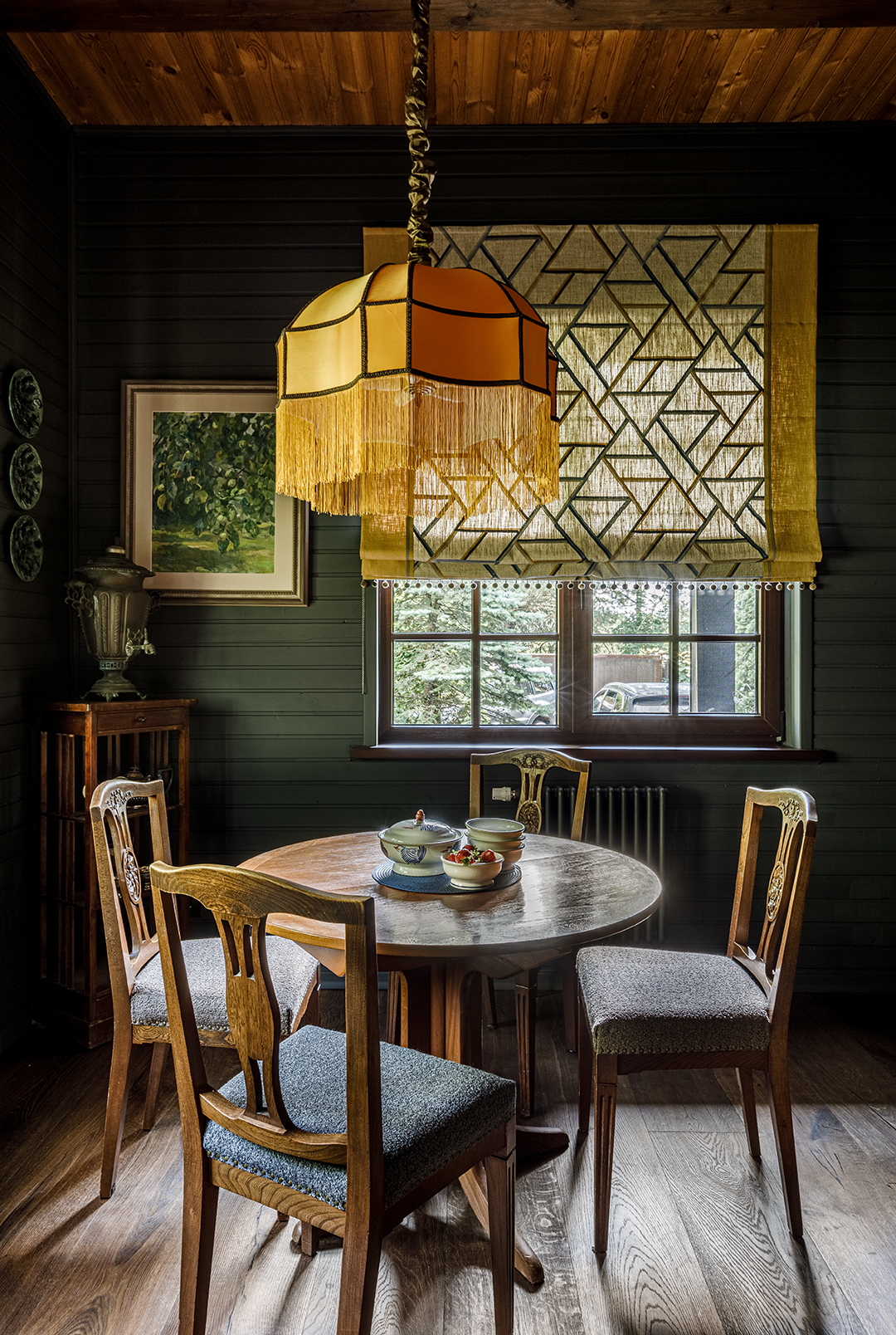 salle à manger décoration vintage