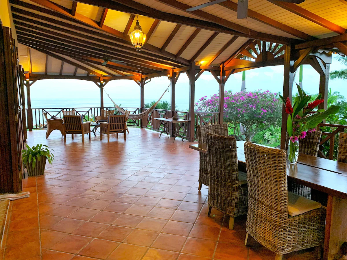 terrasse vue mer Guadeloupe terrasse vue mer Guadeloupe