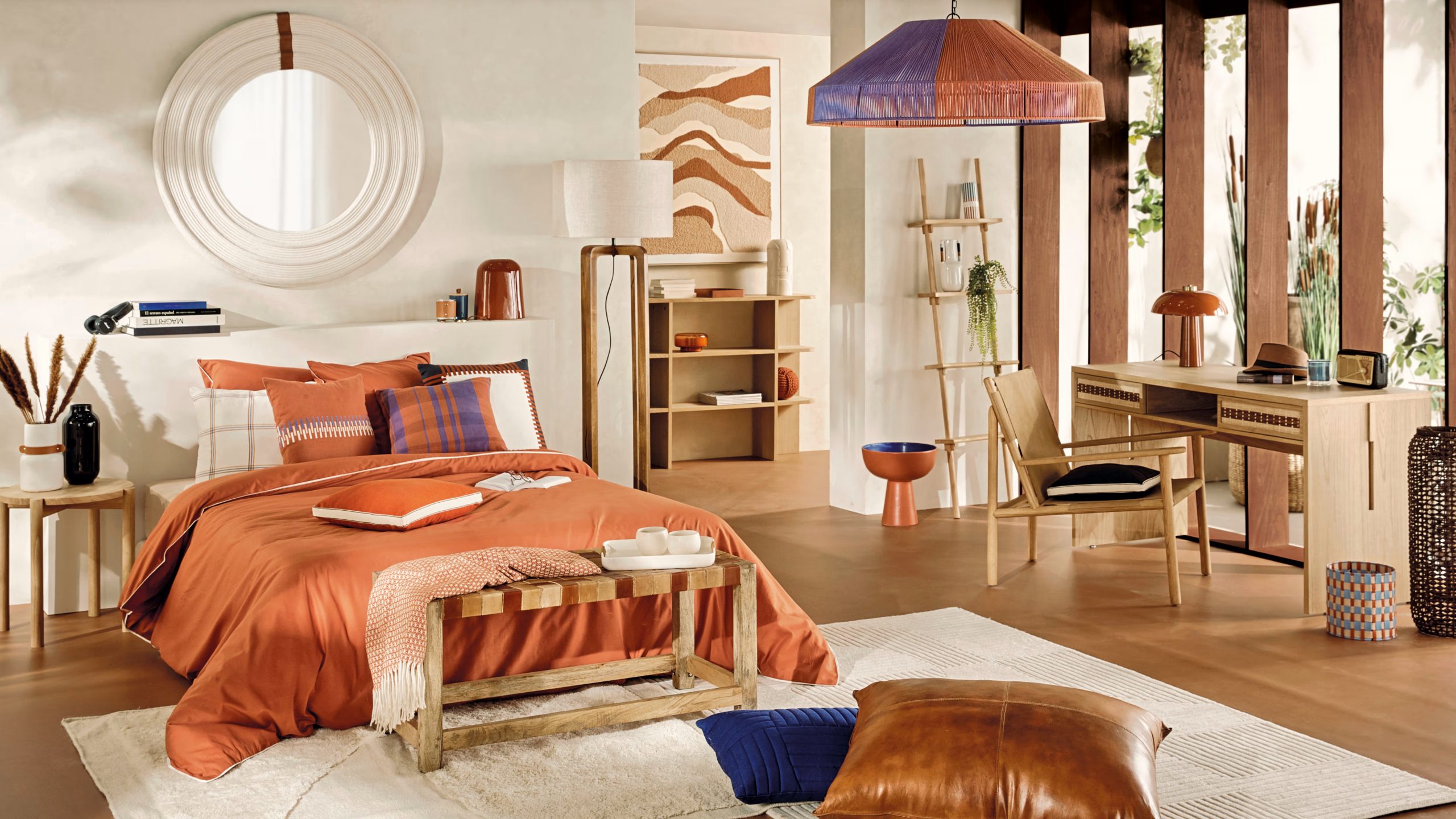 chambre bohème chic colorée Maisons du Monde chambre bohème chic colorée Maisons du Monde