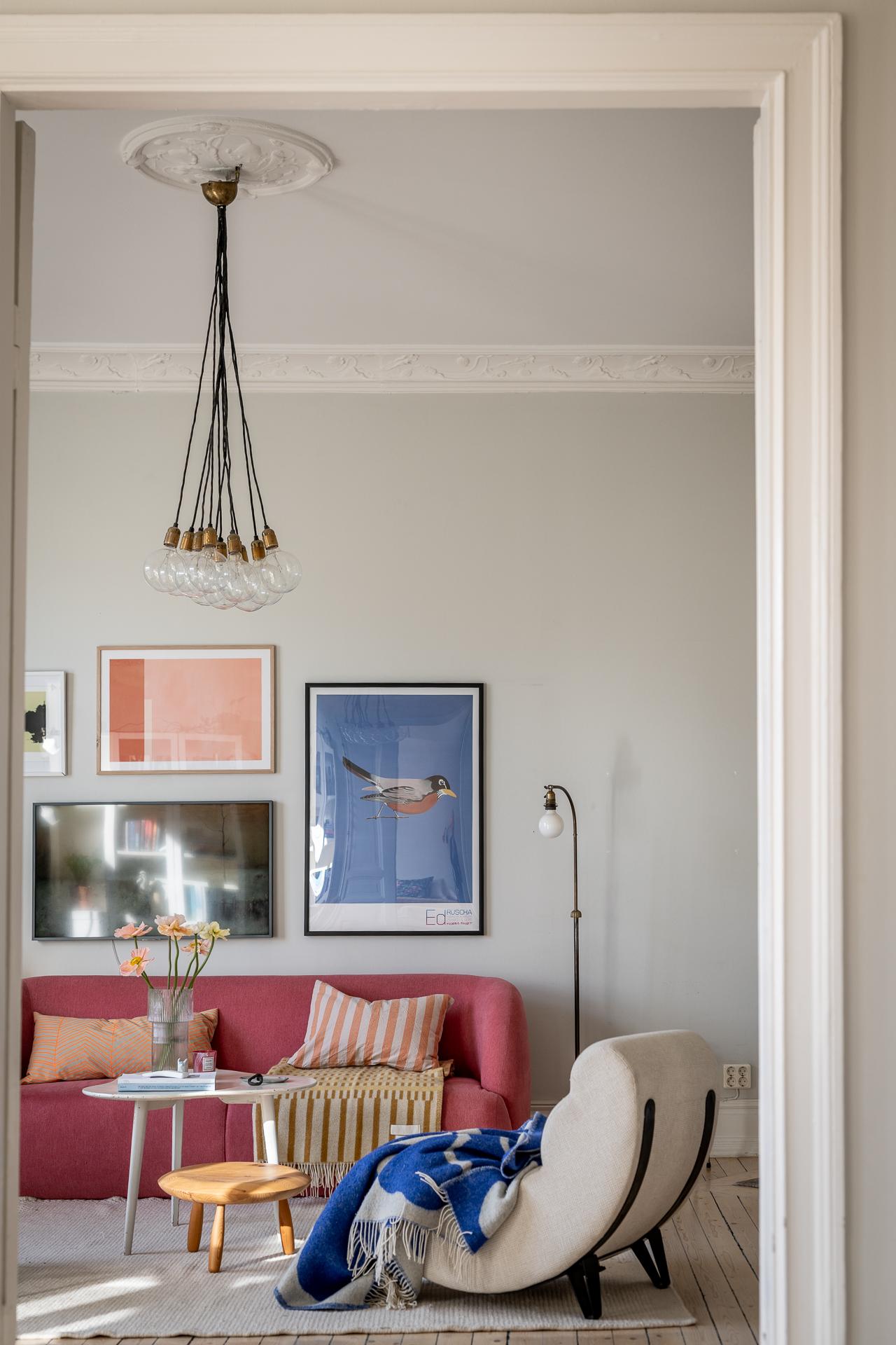 salon décoration design appartement ancien de 87m2