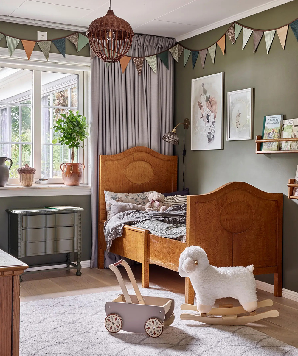chambre d'enfant décoration rustique chic