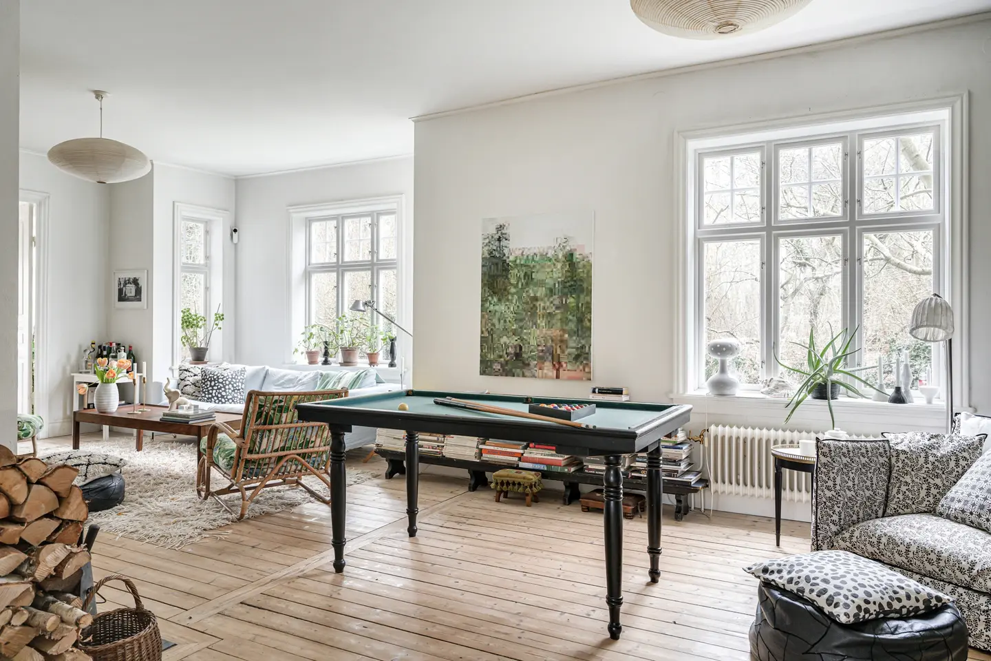 salon avec petit billard décoration scandinave salon avec petit billard décoration scandinave