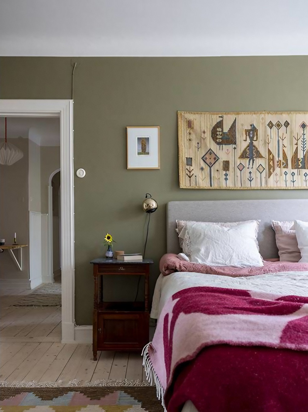 chambre murs verts avec placard décoration vintage chambre murs verts avec placard décoration vintage