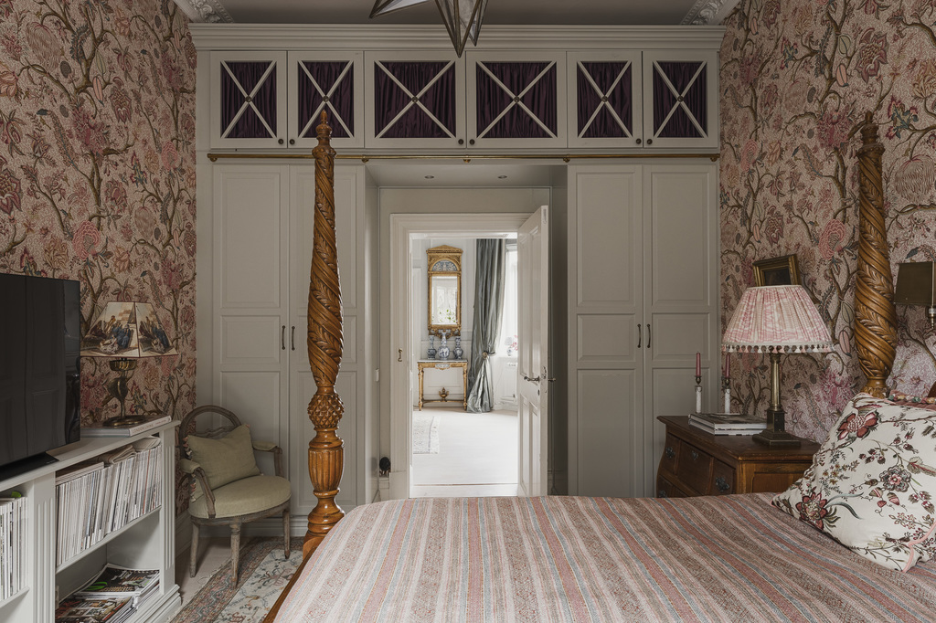 chambre avec papier-peint Pierre Frey rose chambre avec papier-peint Pierre Frey rose