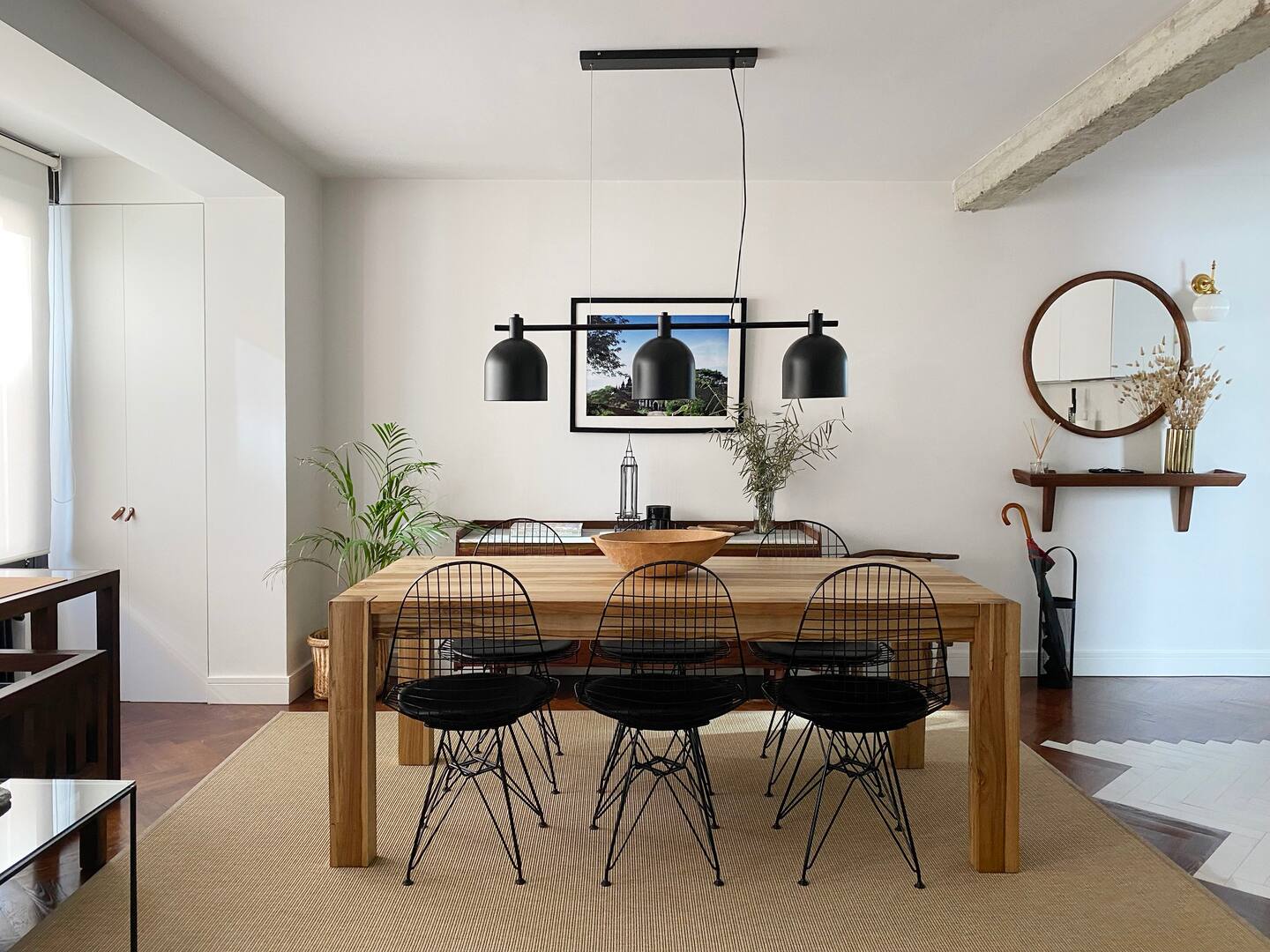 salle à manger mini loft décoration contemporaine