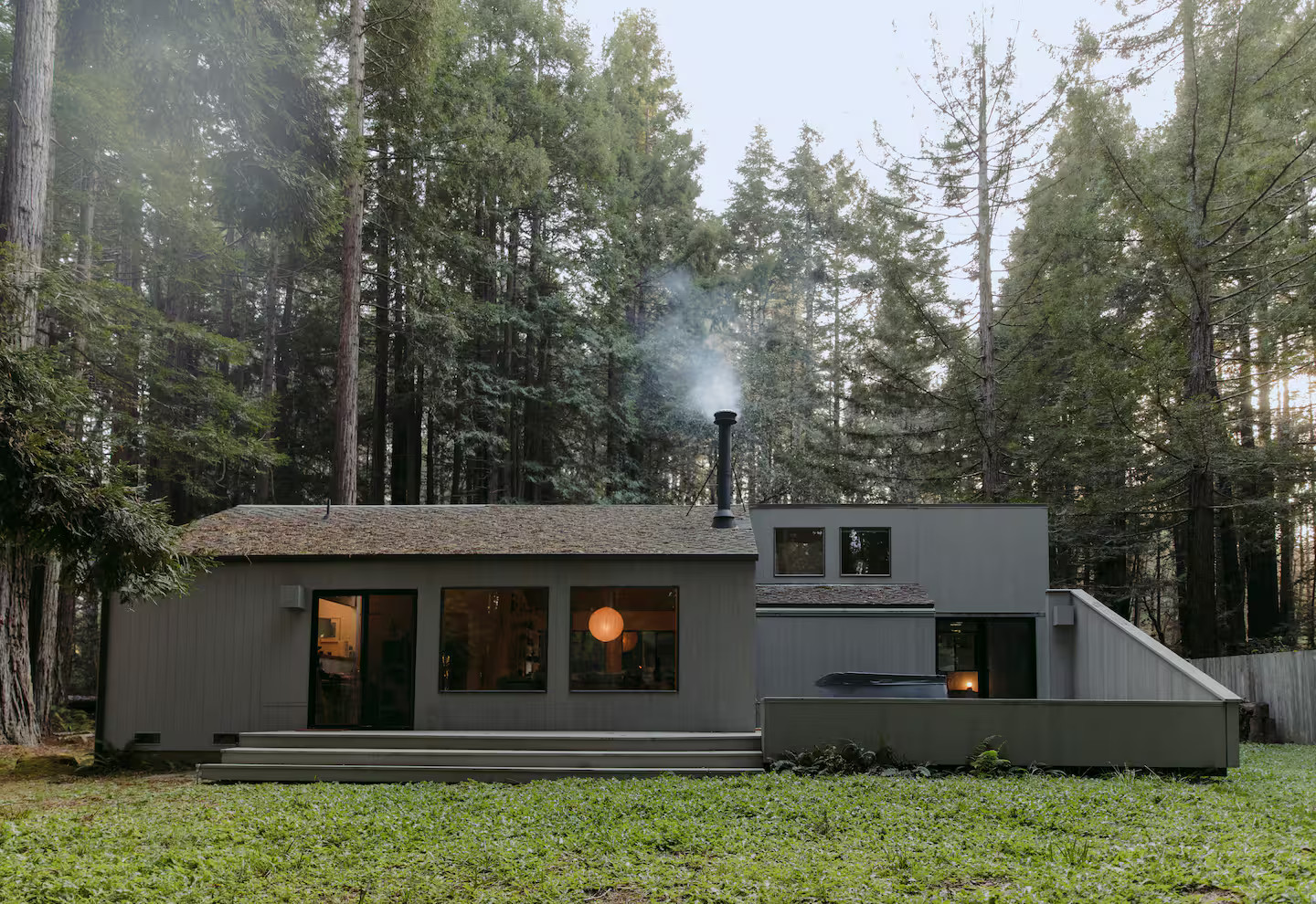 maison contemporaine dans forêt maison contemporaine dans forêt