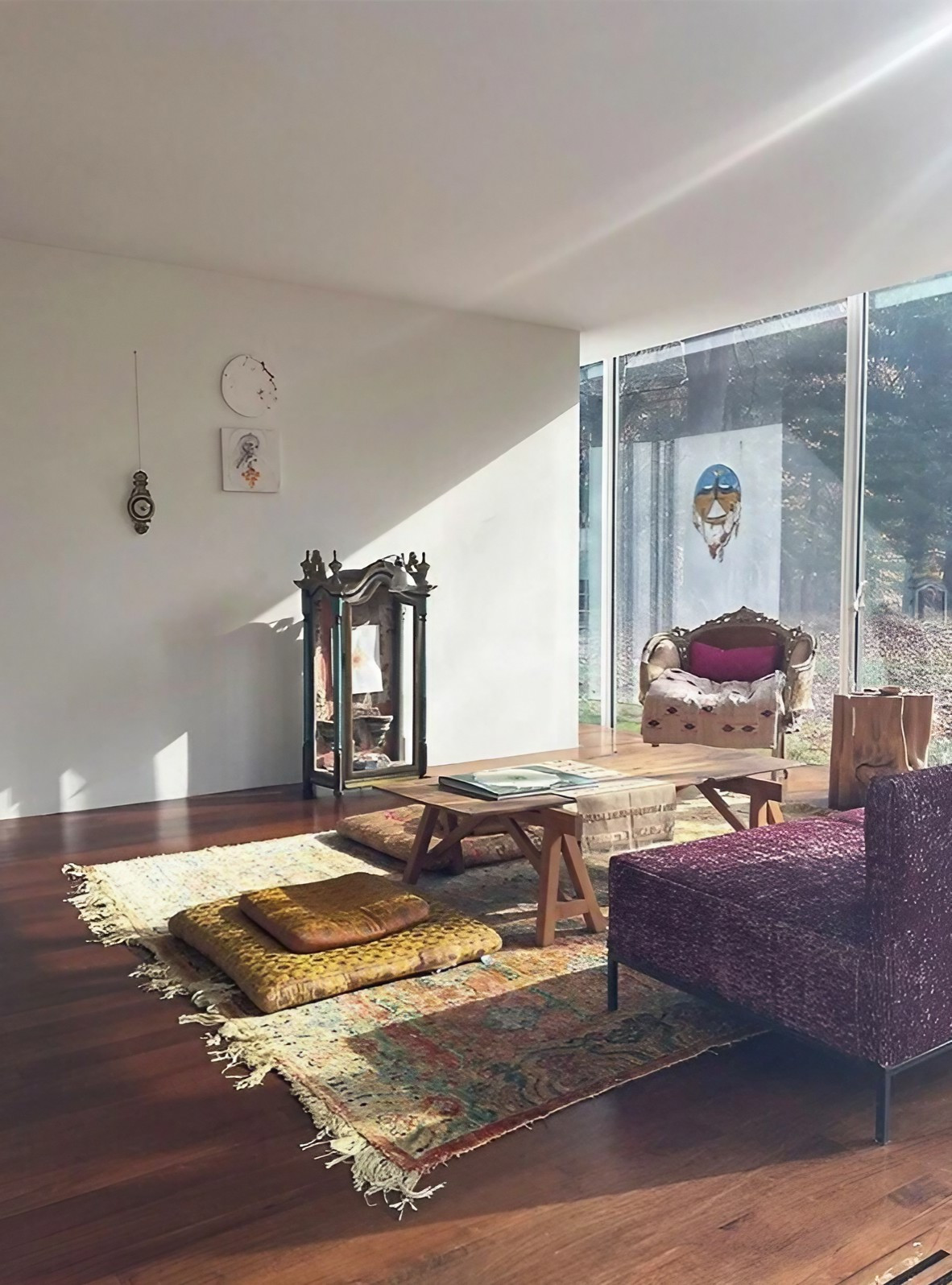 salon petite maison architecte en verre