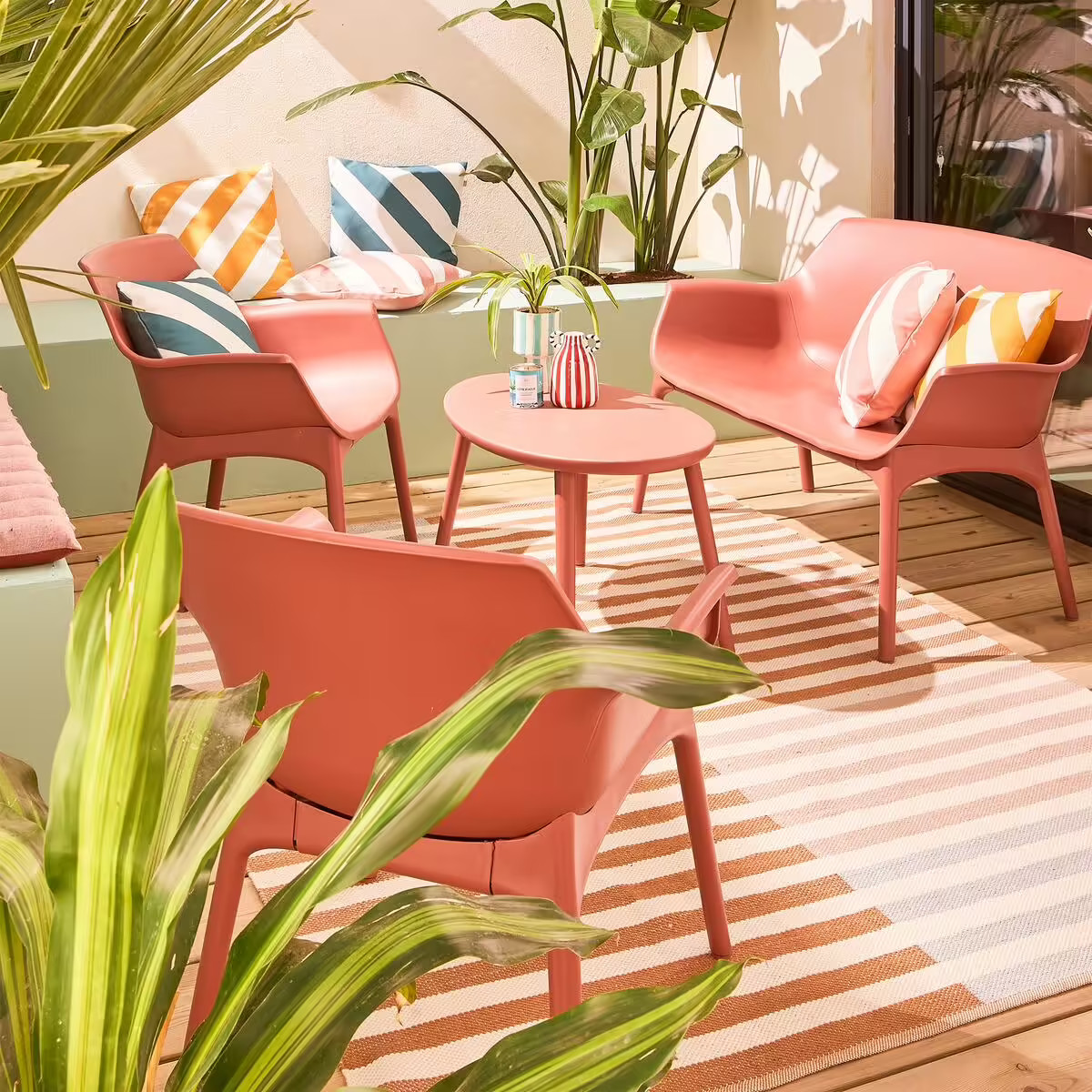 terrasse décoration colorée style French Riviera par 4 Murs terrasse décoration colorée style French Riviera par 4 Murs