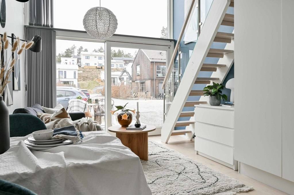 salon décoration scandinave petite maison 33m2