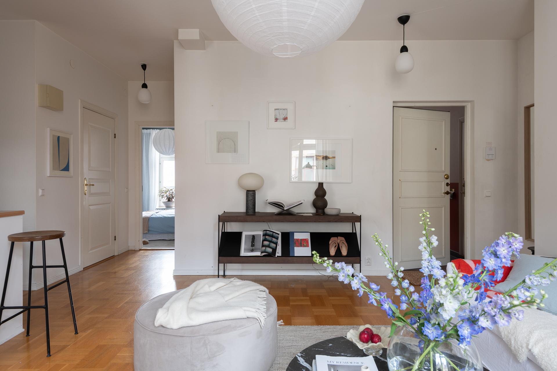 salon deux-pièces 50m2 décoration contemporaine scandinave avec cuisine ouverte salon deux-pièces 50m2 décoration contemporaine scandinave avec cuisine ouverte