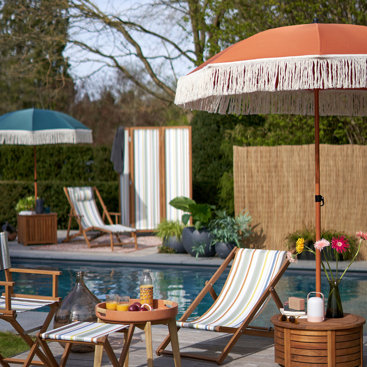 jardin avec piscine