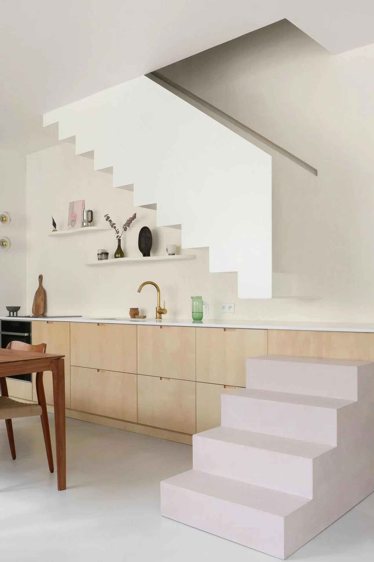 cuisine avec escalier décoration design cuisine avec escalier décoration design