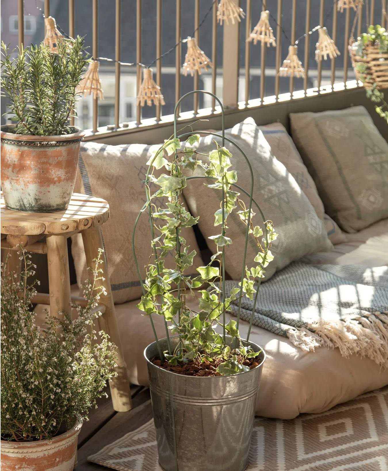 balcon urbain aménagé par Sostrene Grene