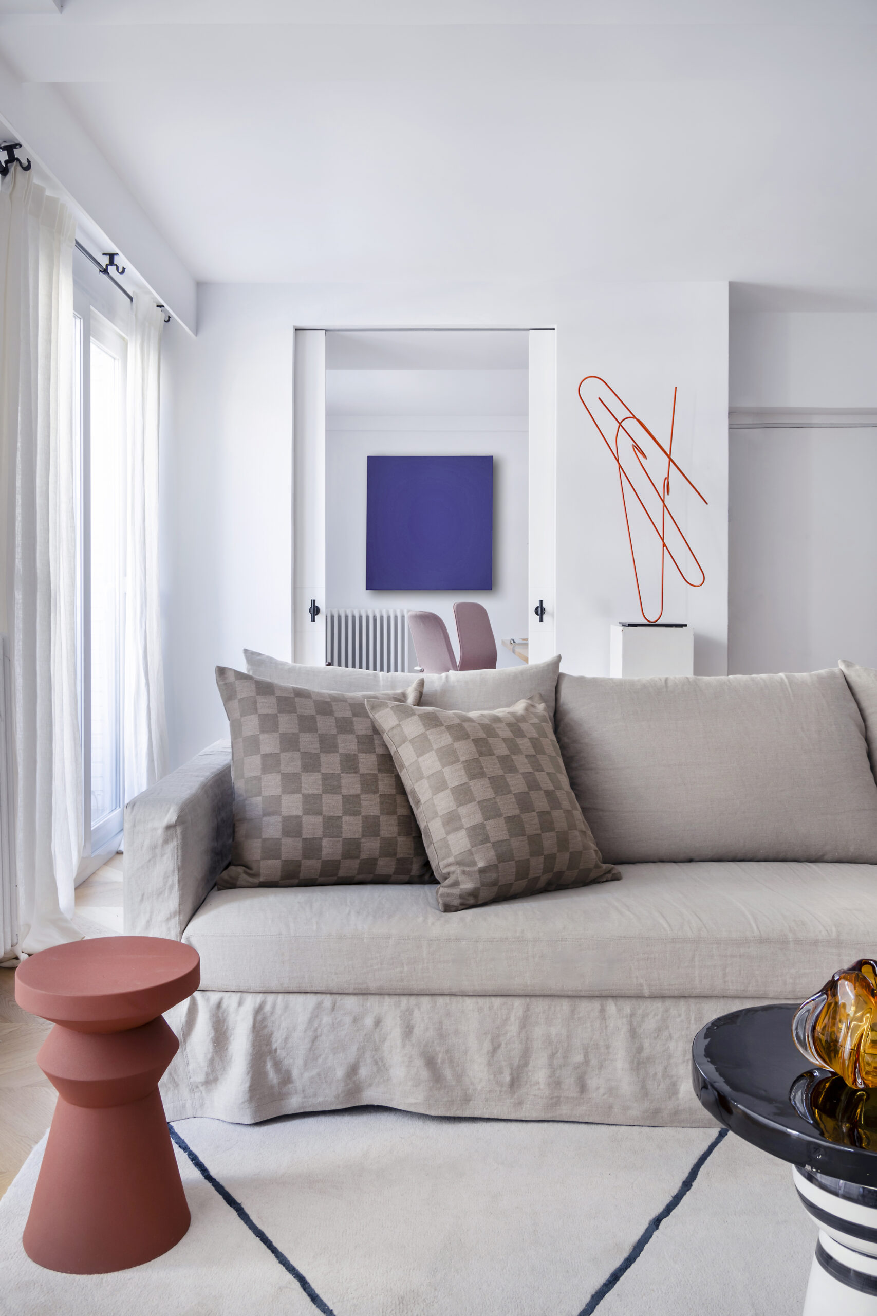 salon appartement décoration contemporaine