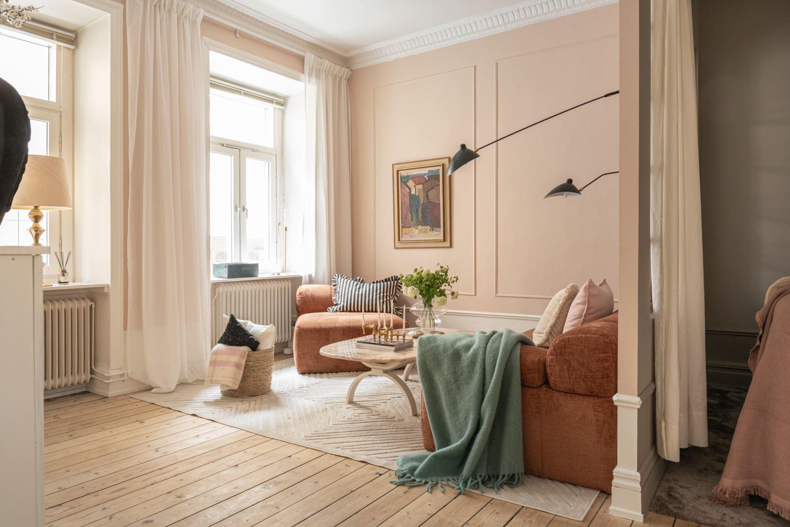 salon et chambre appartement 43m2