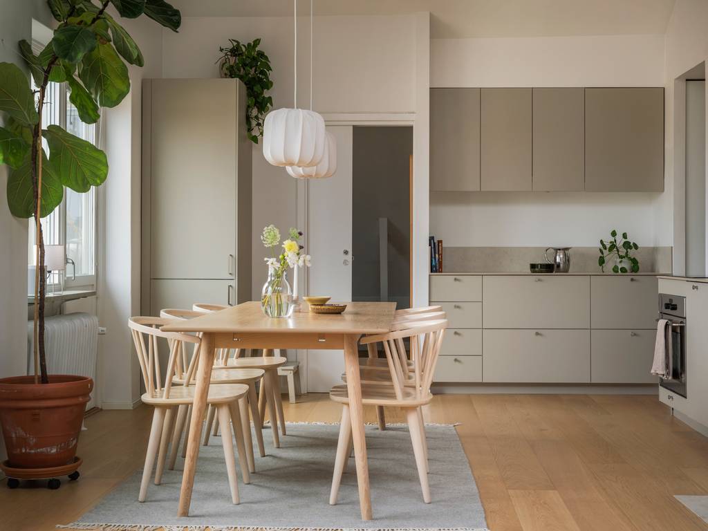 salle à manger et cuisine décoration scandinave appartement 54m2 salle à manger et cuisine décoration scandinave appartement 54m2