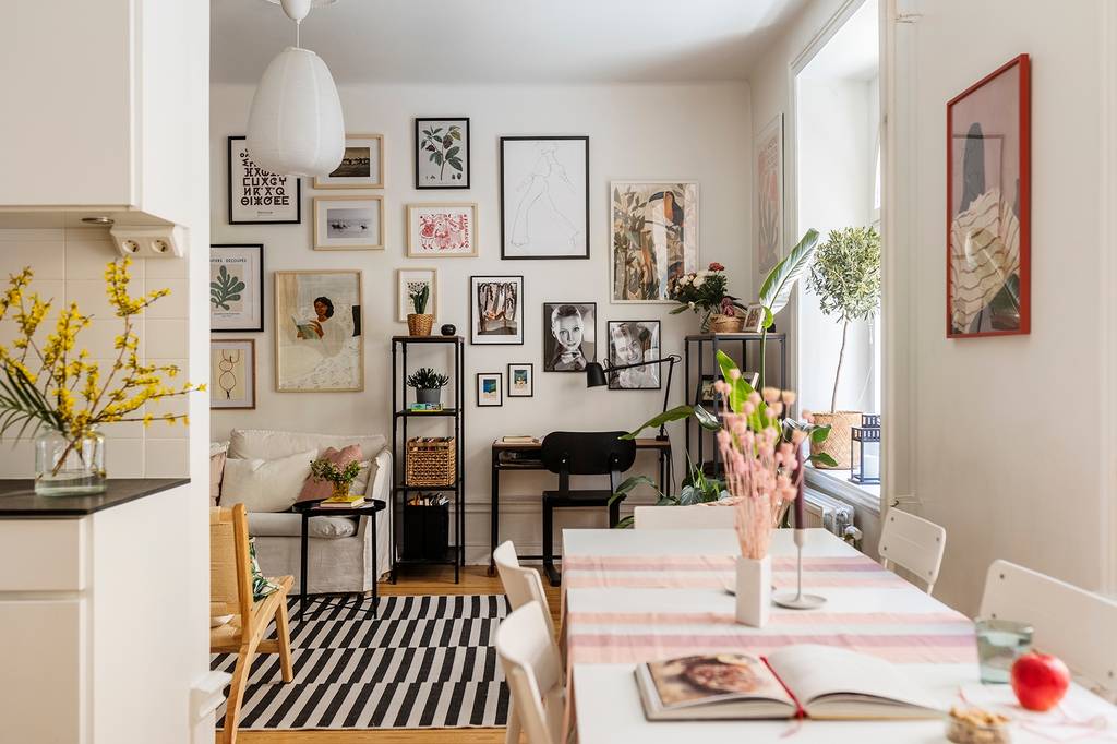 cuisine semi ouverte avec salle à manger appartement 75m2 décoration scandinave cuisine semi ouverte avec salle à manger appartement 75m2 décoration scandinave