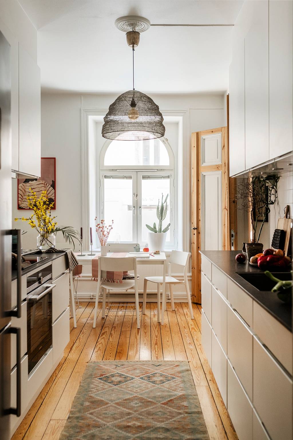 cuisine semi ouverte avec salle à manger appartement 75m2 décoration scandinave cuisine semi ouverte avec salle à manger appartement 75m2 décoration scandinave