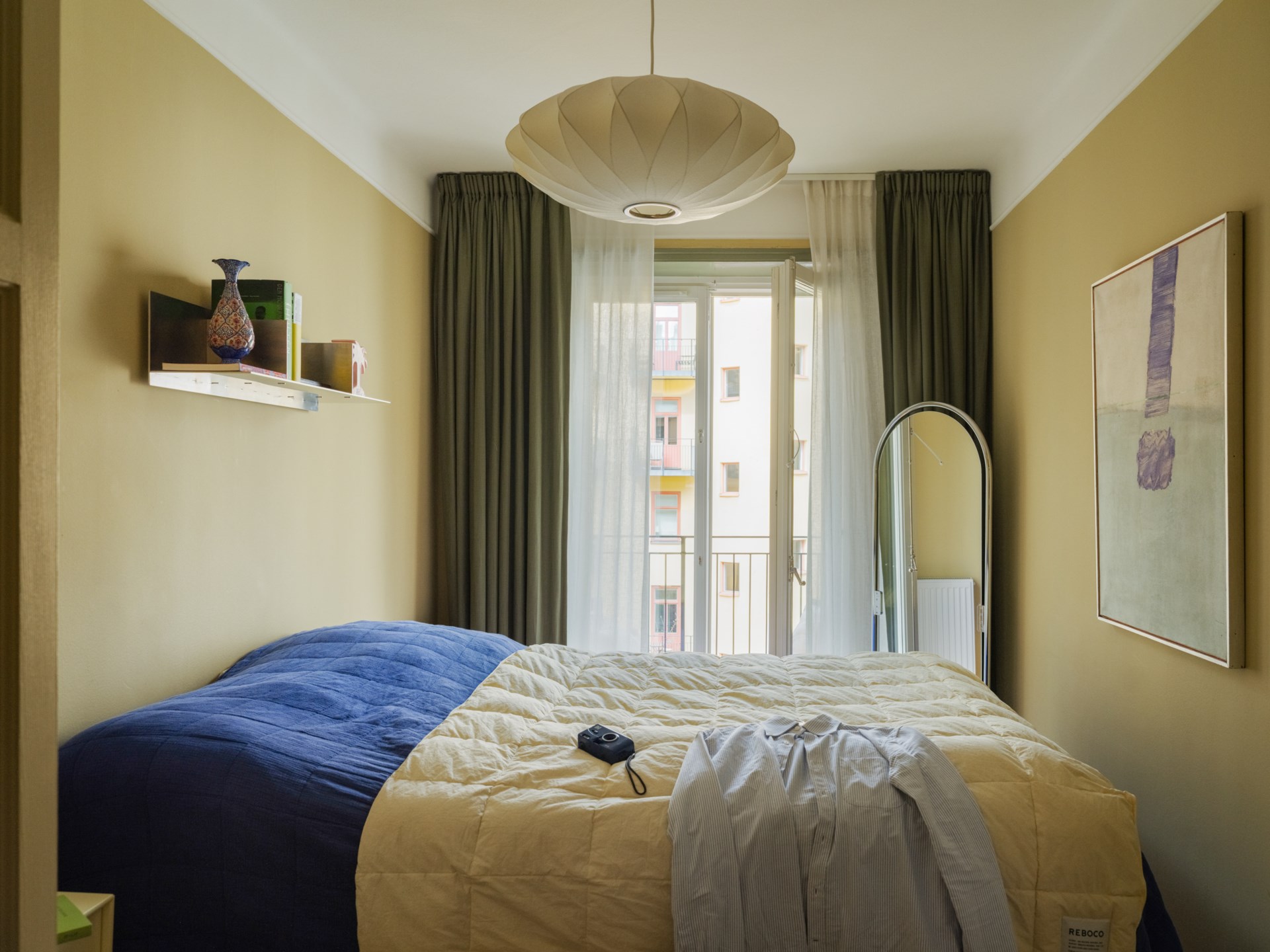 chambre murs jaunes avec balcon appartement 64m2 chambre murs jaunes avec balcon appartement 64m2