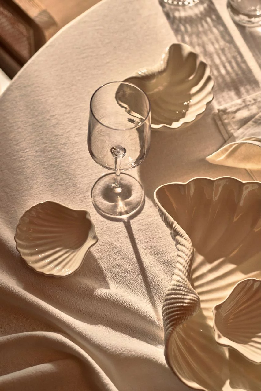 vaisselle coquille st jacques nouvelle collection H&M Home vaisselle coquille st jacques nouvelle collection H&M Home