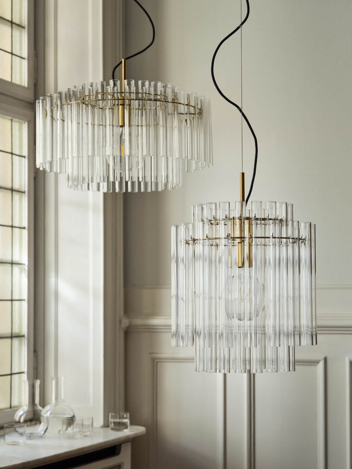 suspension verre laiton collection IKEA Stockholm 2025