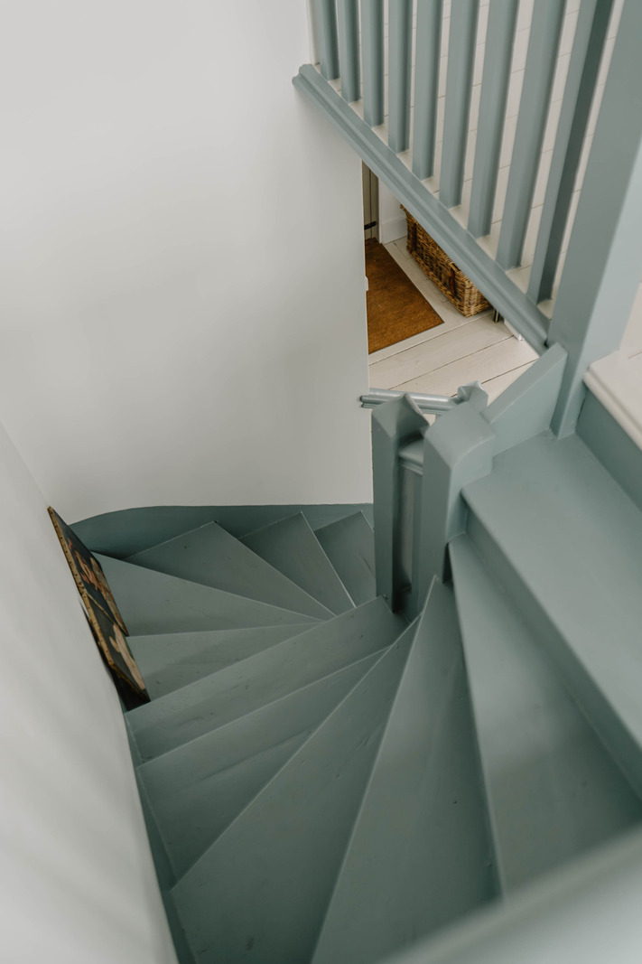 escalier bleu escalier bleu