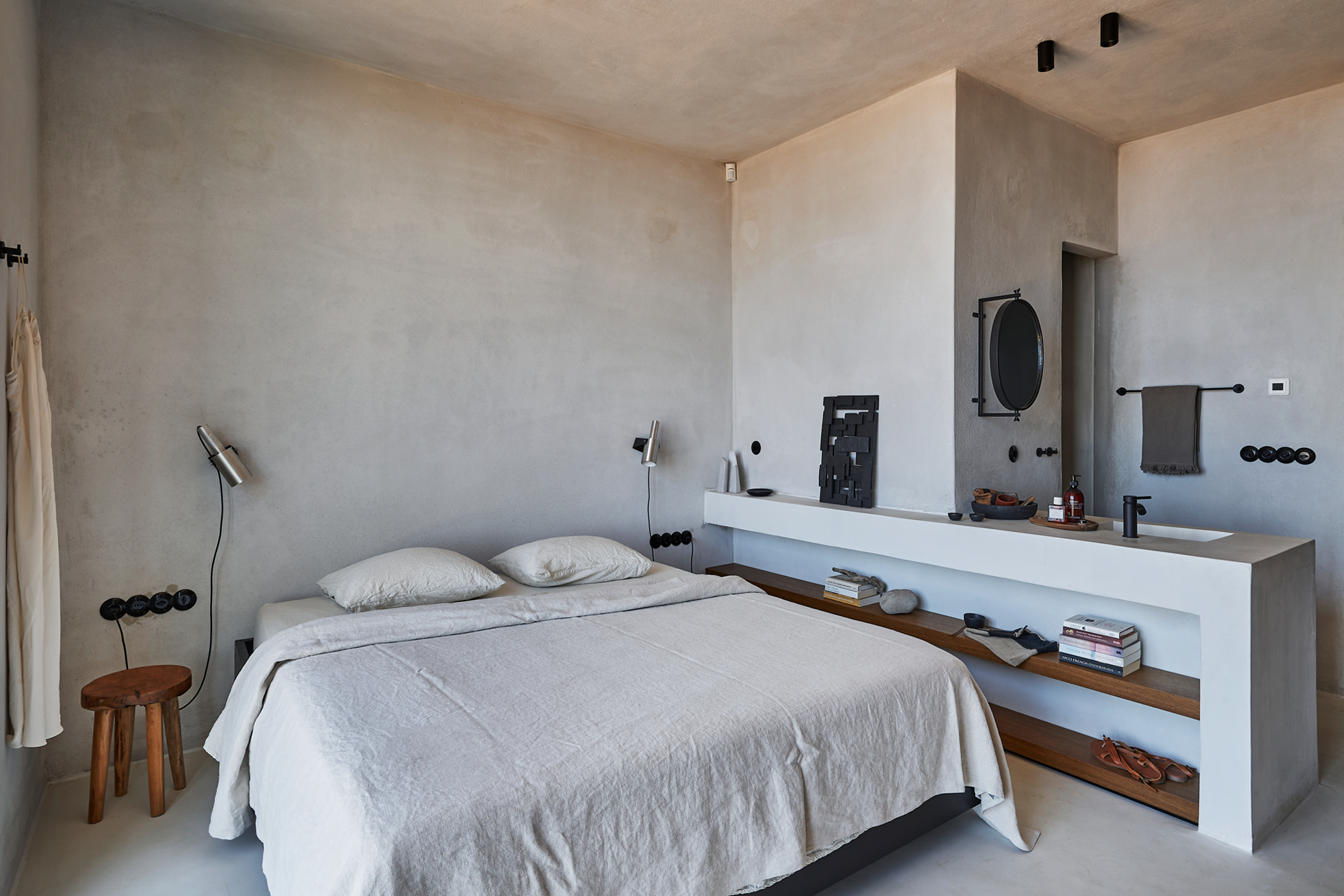 chambre avec salle de bain ouverte Metochi Lodge chambre avec salle de bain ouverte Metochi Lodge