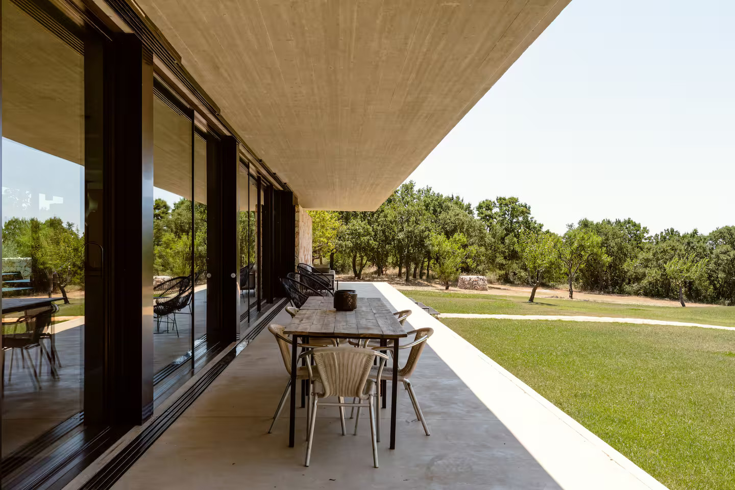 terrasse maison contemporaine