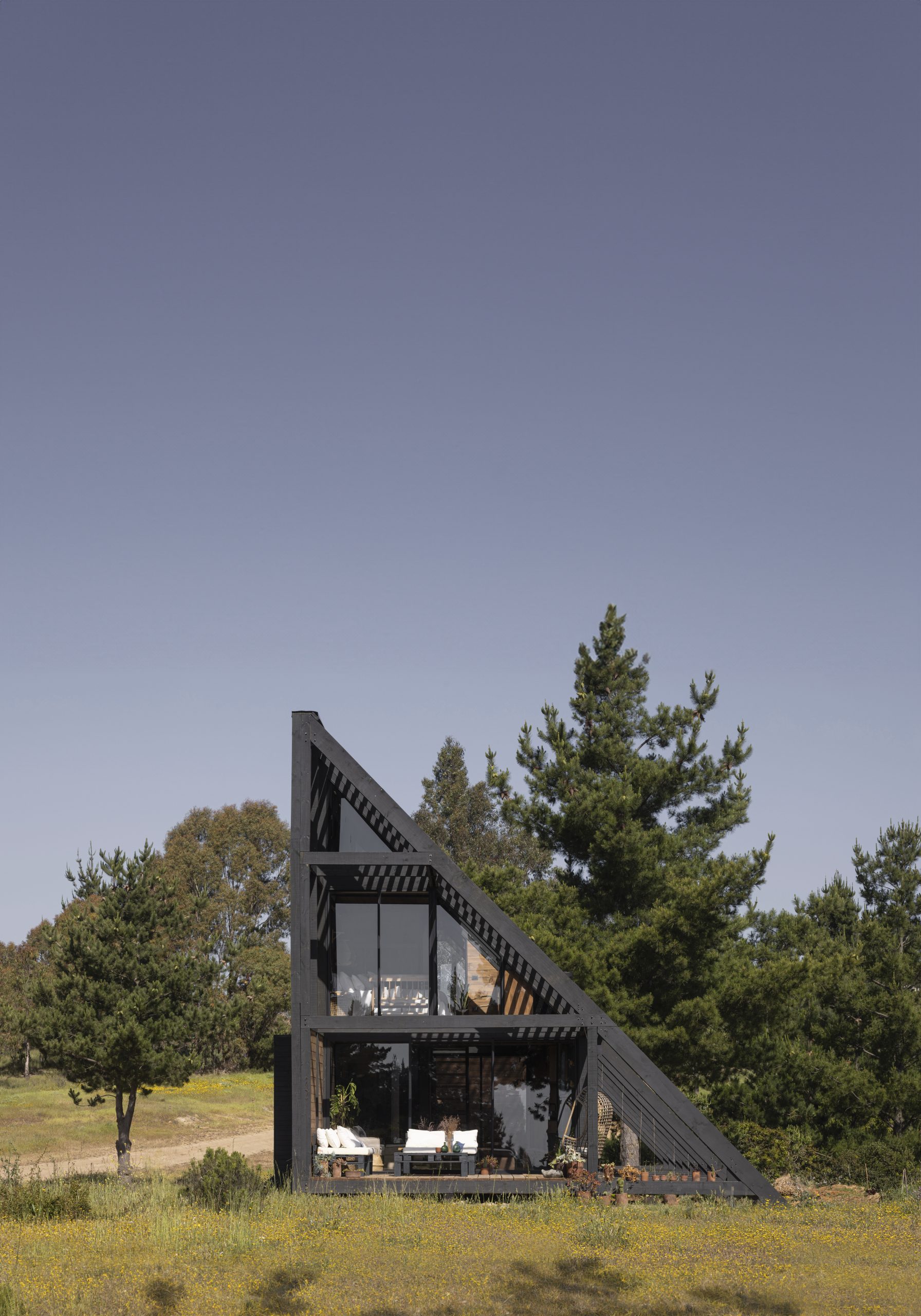 maison contemporaine 80m2 Refugio 45 par Gonzalo Rufin Arquitectos maison contemporaine 80m2 Refugio 45 par Gonzalo Rufin Arquitectos