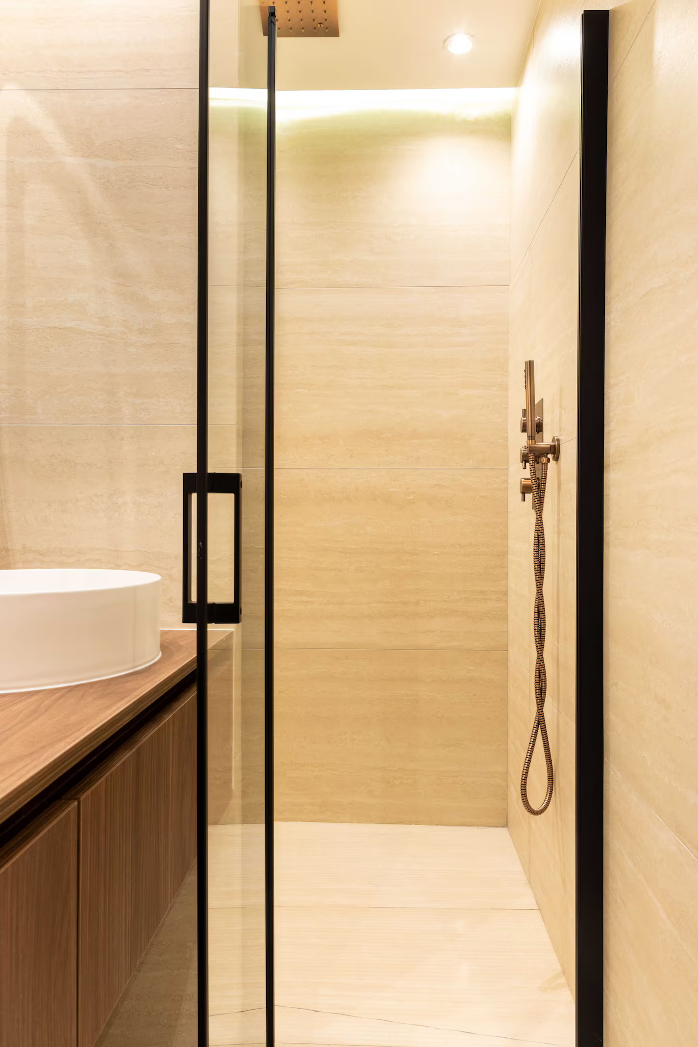 salle de bain décoration contemporaine studio Paris 32m2